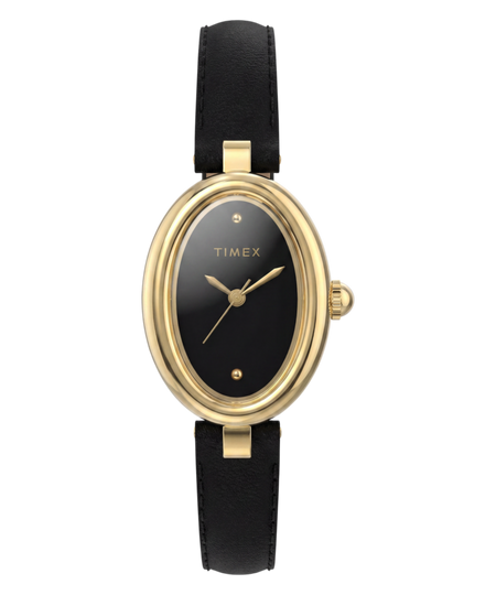 Cavatina® Luxe 22mm Leather Strap Watch