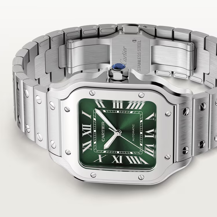 Unworn Santos, Stainless Steel, 41.9mm x 35.1mm, photo 4