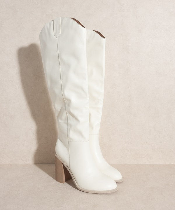 OASIS SOCIETY Stephanie Knee High Western Boots