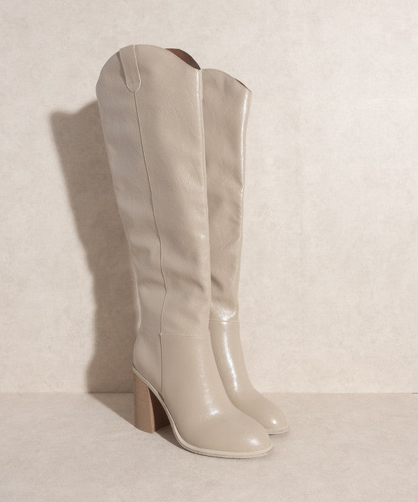 OASIS SOCIETY Stephanie Knee High Western Boots