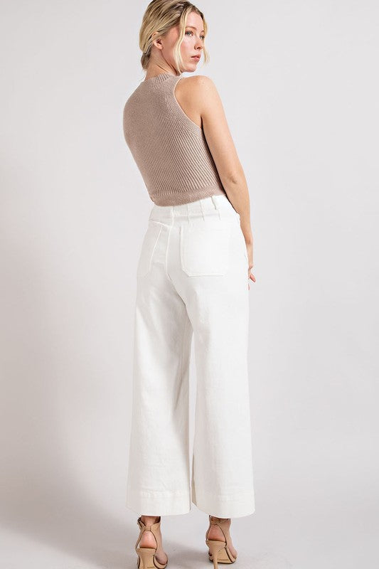 ee:some Soft Washed Wide Leg Pants