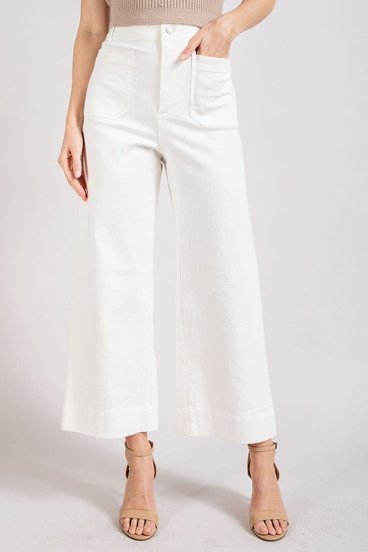 ee:some Soft Washed Wide Leg Pants