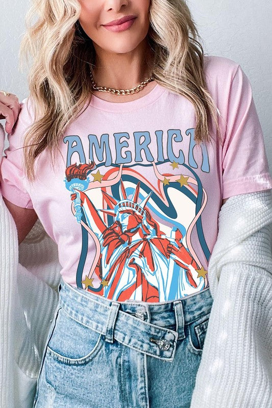 Statue of Liberty 'America' Graphic Tee