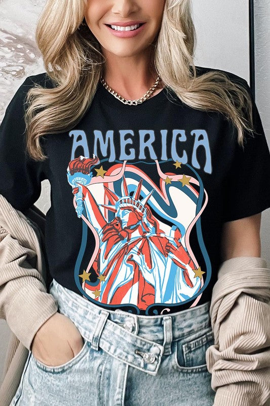 Statue of Liberty 'America' Graphic Tee