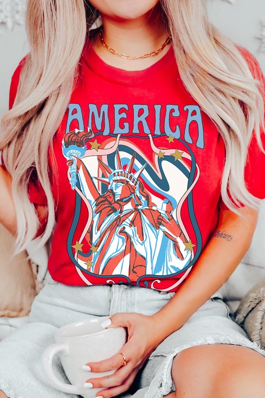 Statue of Liberty 'America' Graphic Tee