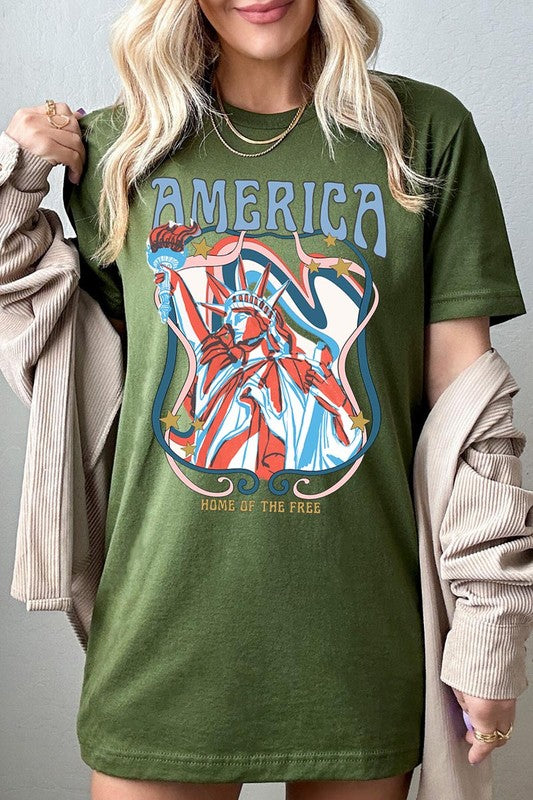 Statue of Liberty 'America' Graphic Tee