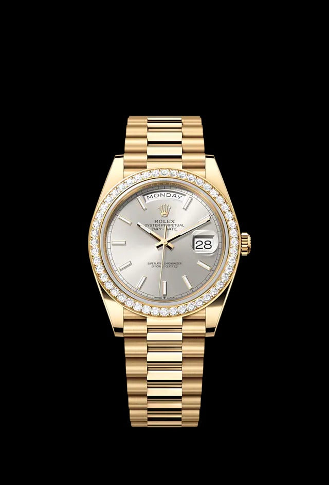 Day-Date 40, 18k Yellow Gold with Diamond-set, 40mm, photo 4