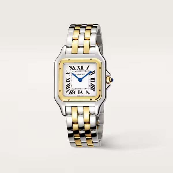 Unworn Panthère, Stainless Steel, 18k Yellow Gold, 29mm x 37mm, photo 7