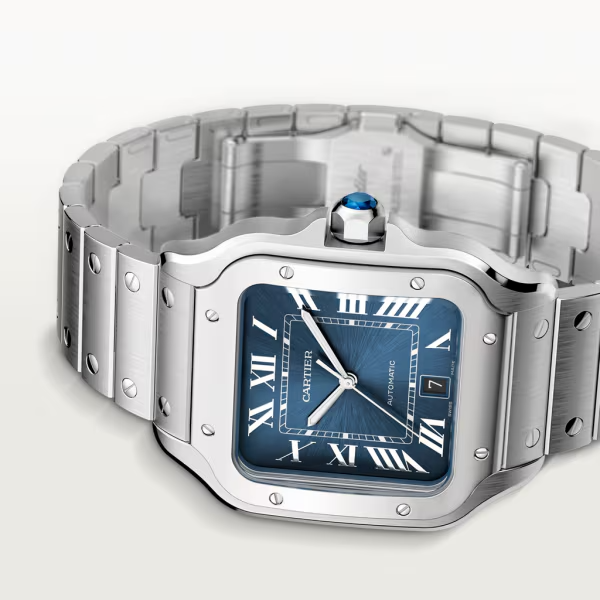 Unworn Santos, Stainless Steel, 39.8mm, photo 3