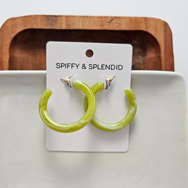 Spiffy & Splendid Josie Hoops - Moss Green