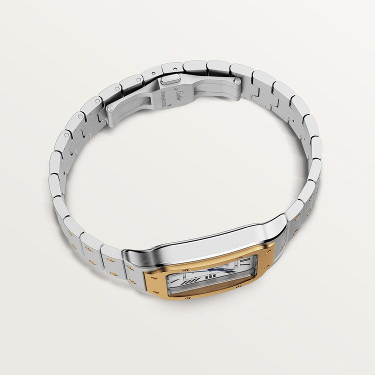 Unworn Santos, Stainless Steel and 18k Yellow Gold, 39.8mm, photo 5