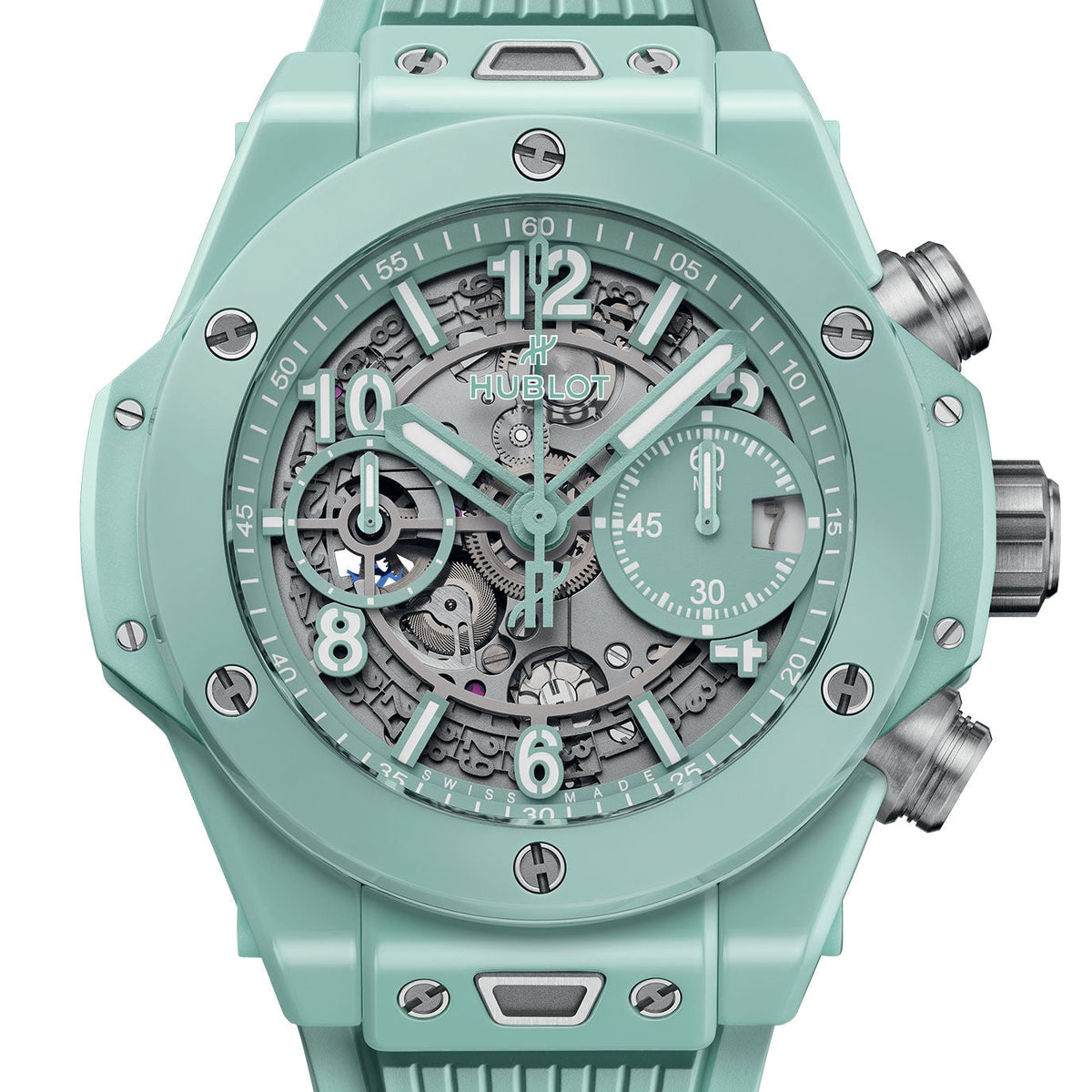 Unworn Big Bang Unico Mint Green Ceramic 42, 441.GS.5221.RX, photo 2