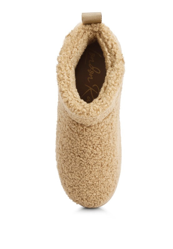 Anatole Fleece Exterior Fluffy Boots/Slippers