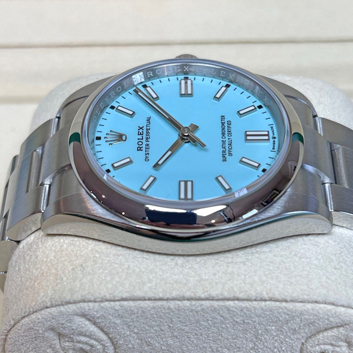 Oyster Perpetual 36, Turquoise blue dial, 36mm, Oystersteel, photo 5