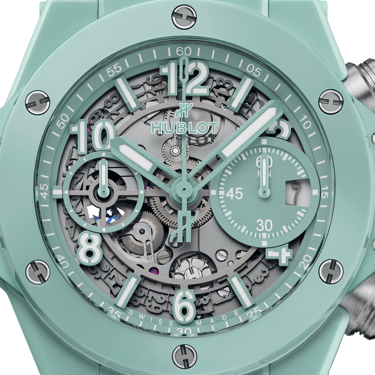 Unworn Big Bang Unico Mint Green Ceramic 42, 441.GS.5221.RX, photo 3
