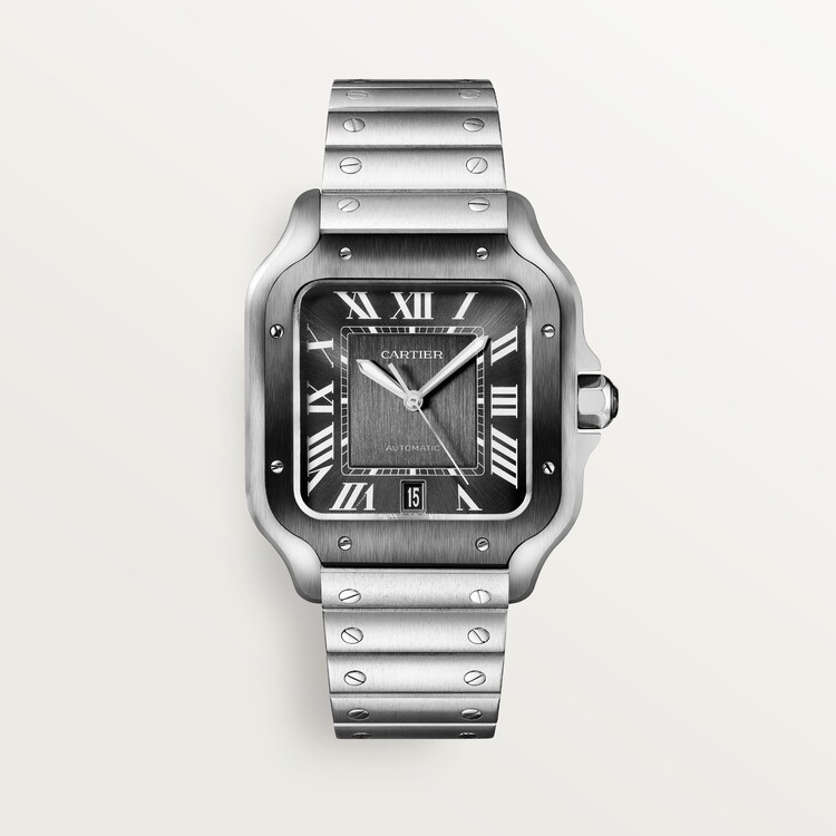 Unworn Santos, Stainless Steel, 39.8mm