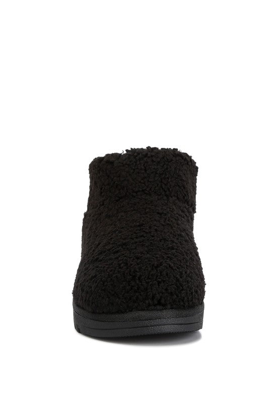 Anatole Fleece Exterior Fluffy Boots/Slippers