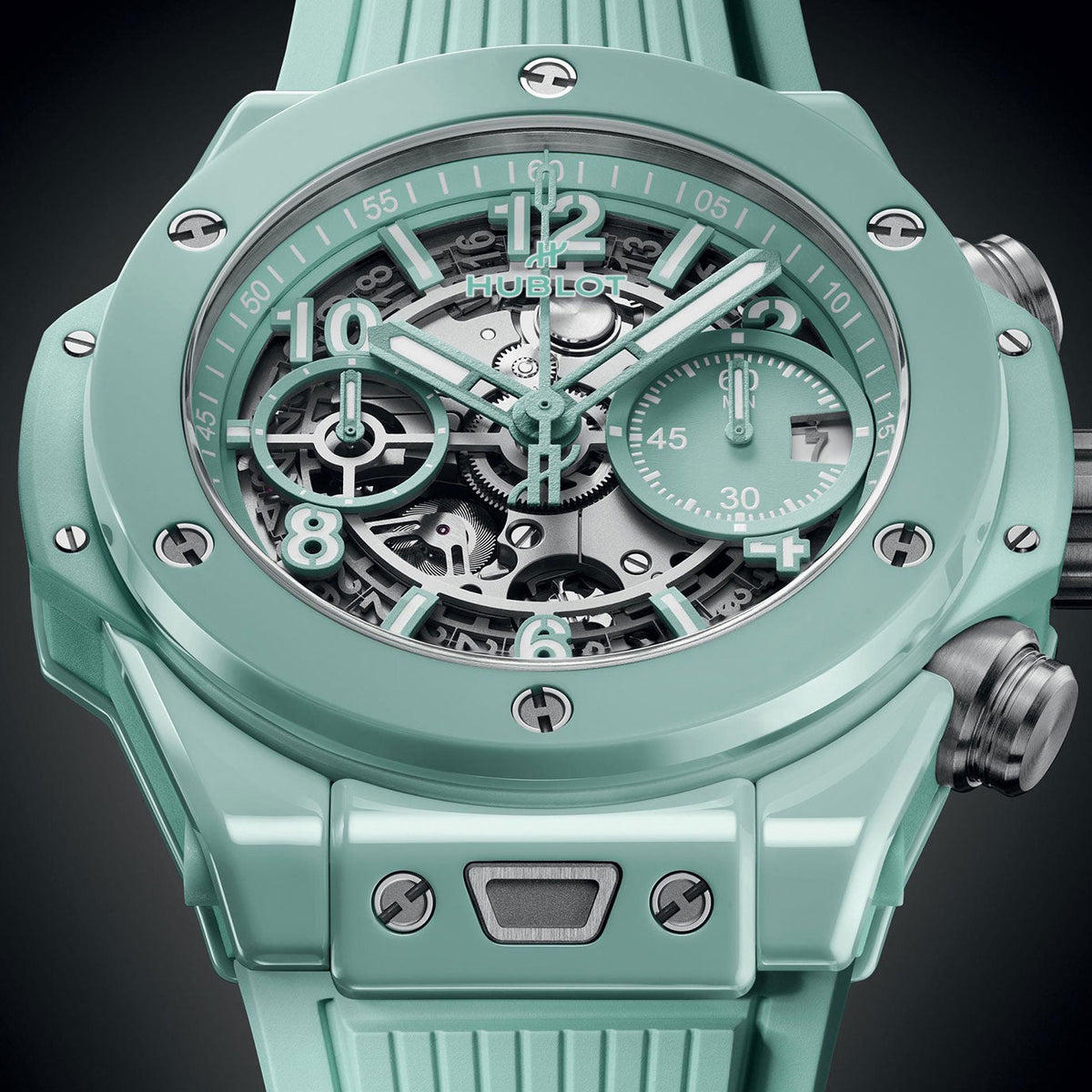 Unworn Big Bang Unico Mint Green Ceramic 42, 441.GS.5221.RX, photo 4
