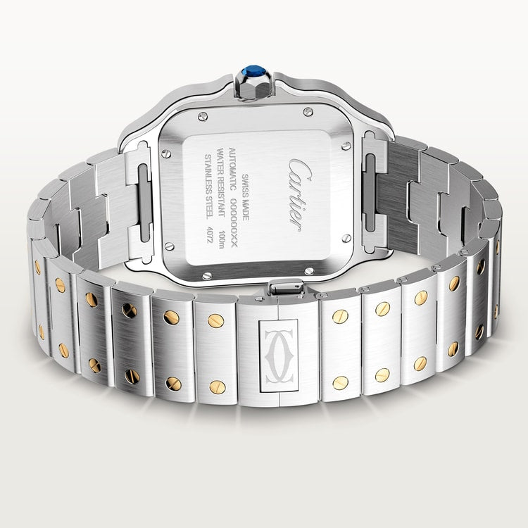 Unworn Santos, Stainless Steel and 18k Yellow Gold, 39.8mm, photo 8