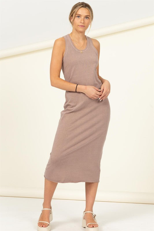 Hyfve Fun Day Sleeveless Shift Midi Dress