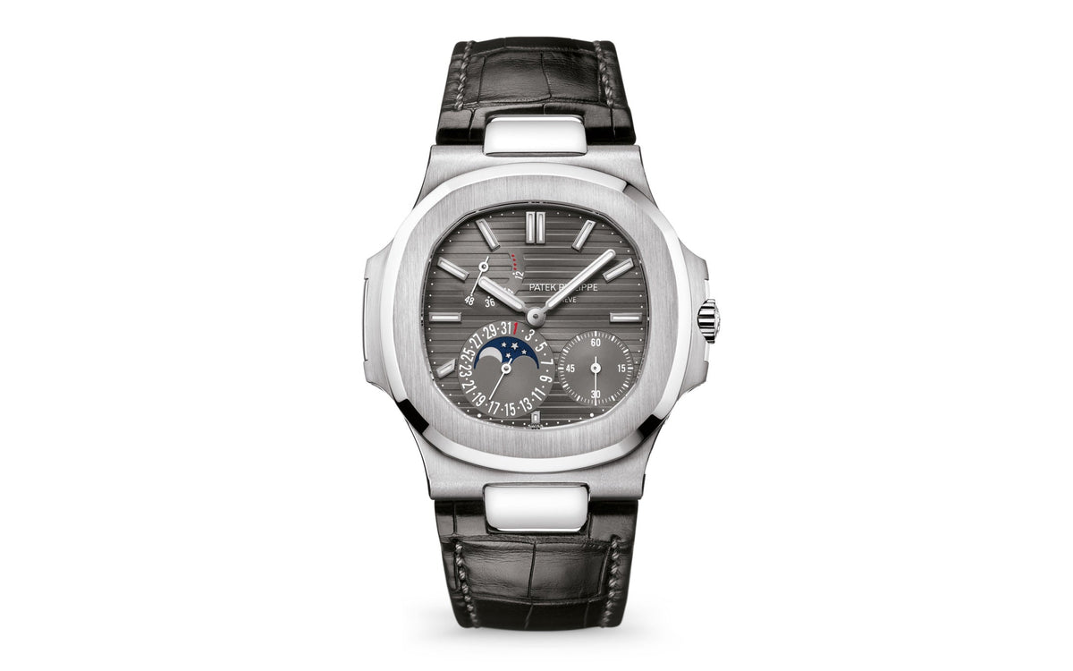 Nautilus Date, Moon Phases Watch, 18k White Gold, 40mm, photo 2