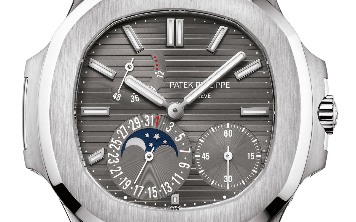 Nautilus Date, Moon Phases Watch, 18k White Gold, 40mm, photo 3