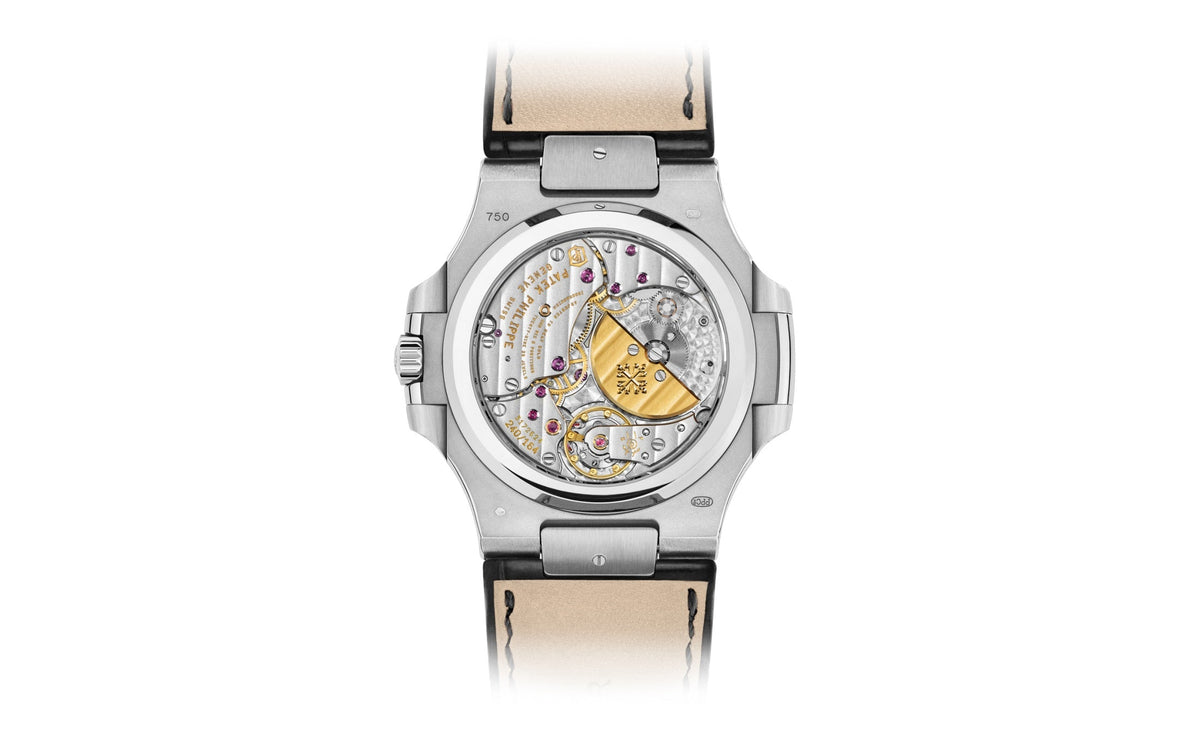 Nautilus Date, Moon Phases Watch, 18k White Gold, 40mm, photo 5