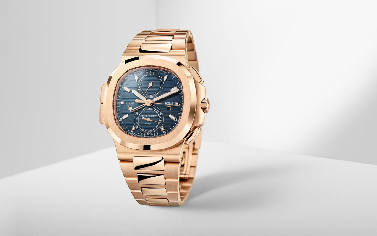Nautilus Travel Time Chronograph Watch, 18k Rose Gold, 40,5 mm, photo 10