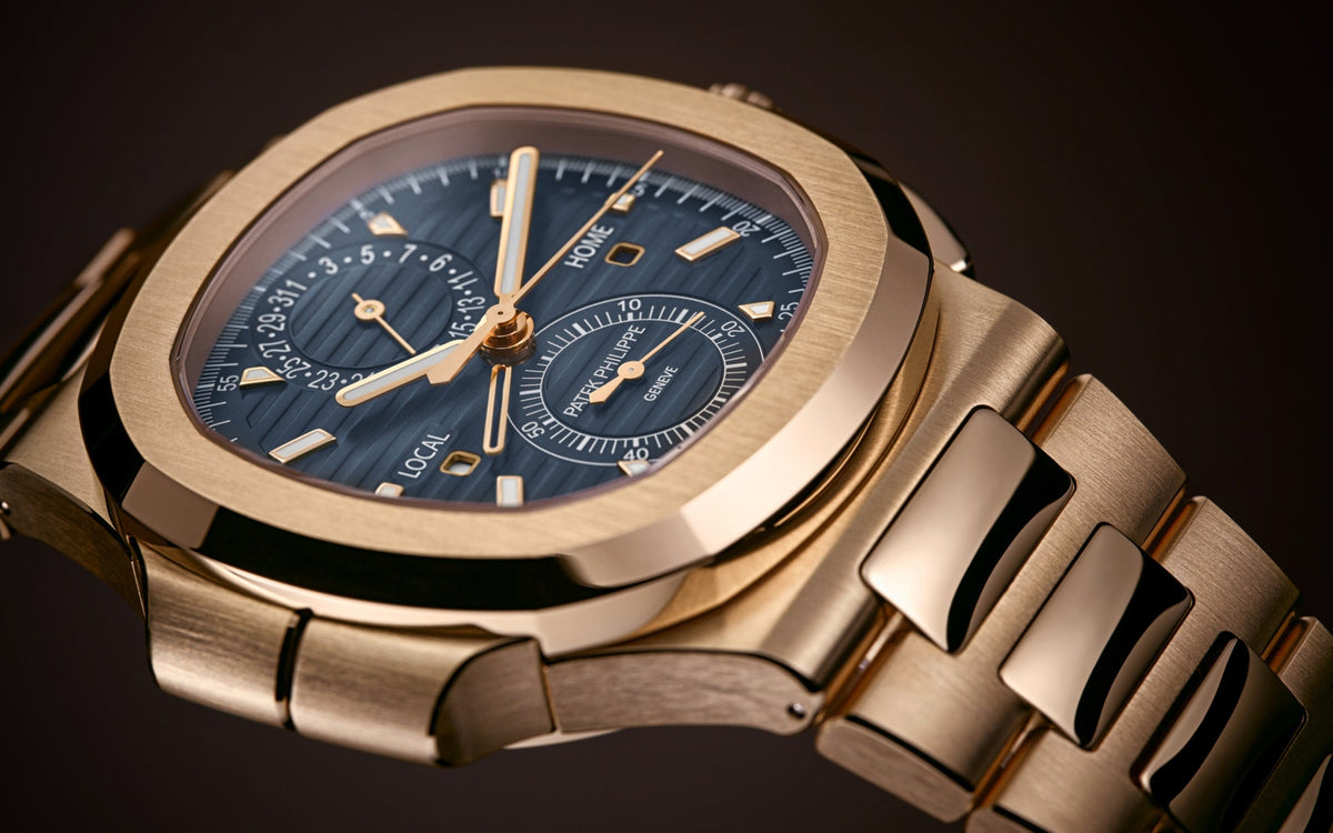 Nautilus Travel Time Chronograph Watch, 18k Rose Gold, 40,5 mm, photo 4