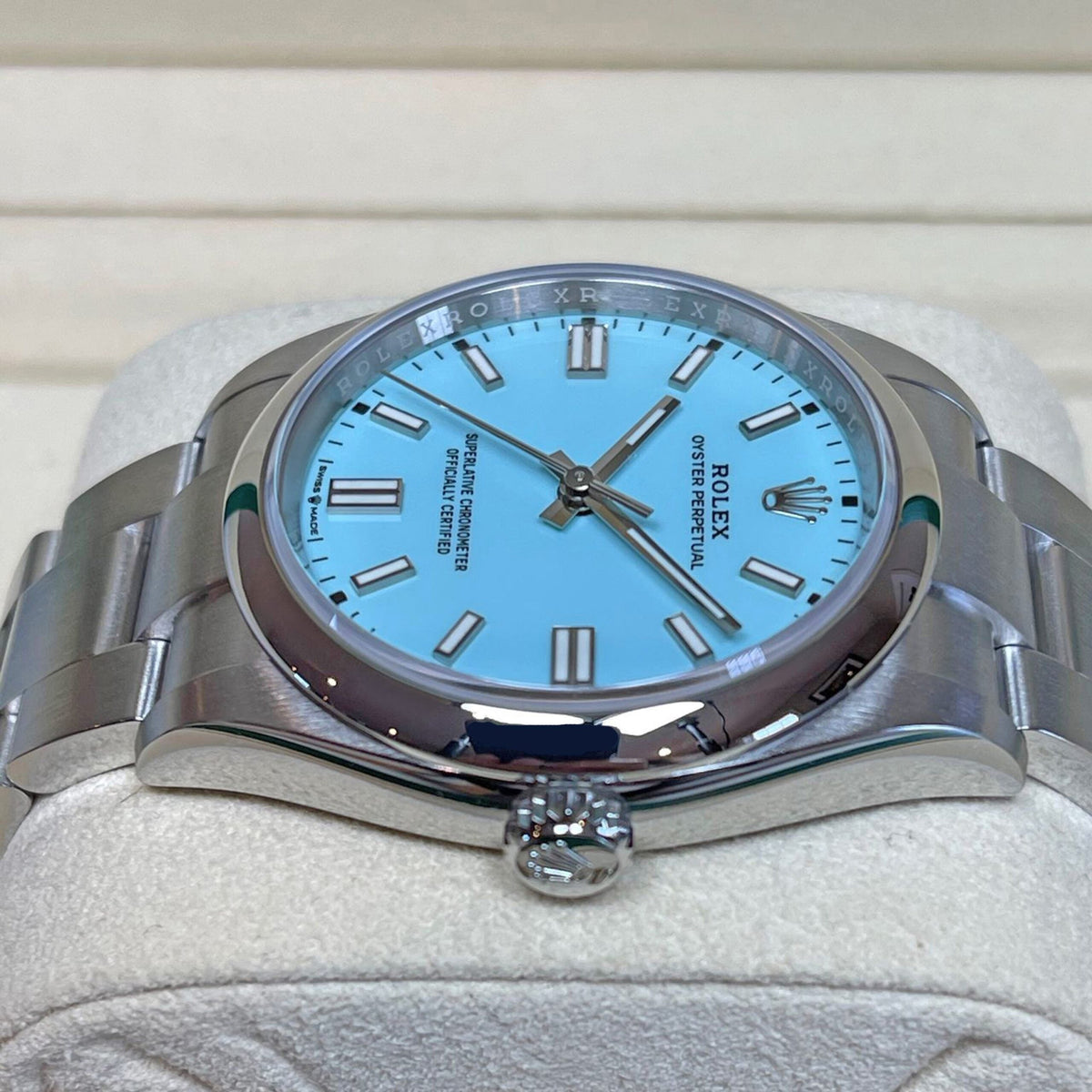 Oyster Perpetual 36, Turquoise blue dial, 36mm, Oystersteel, photo 4