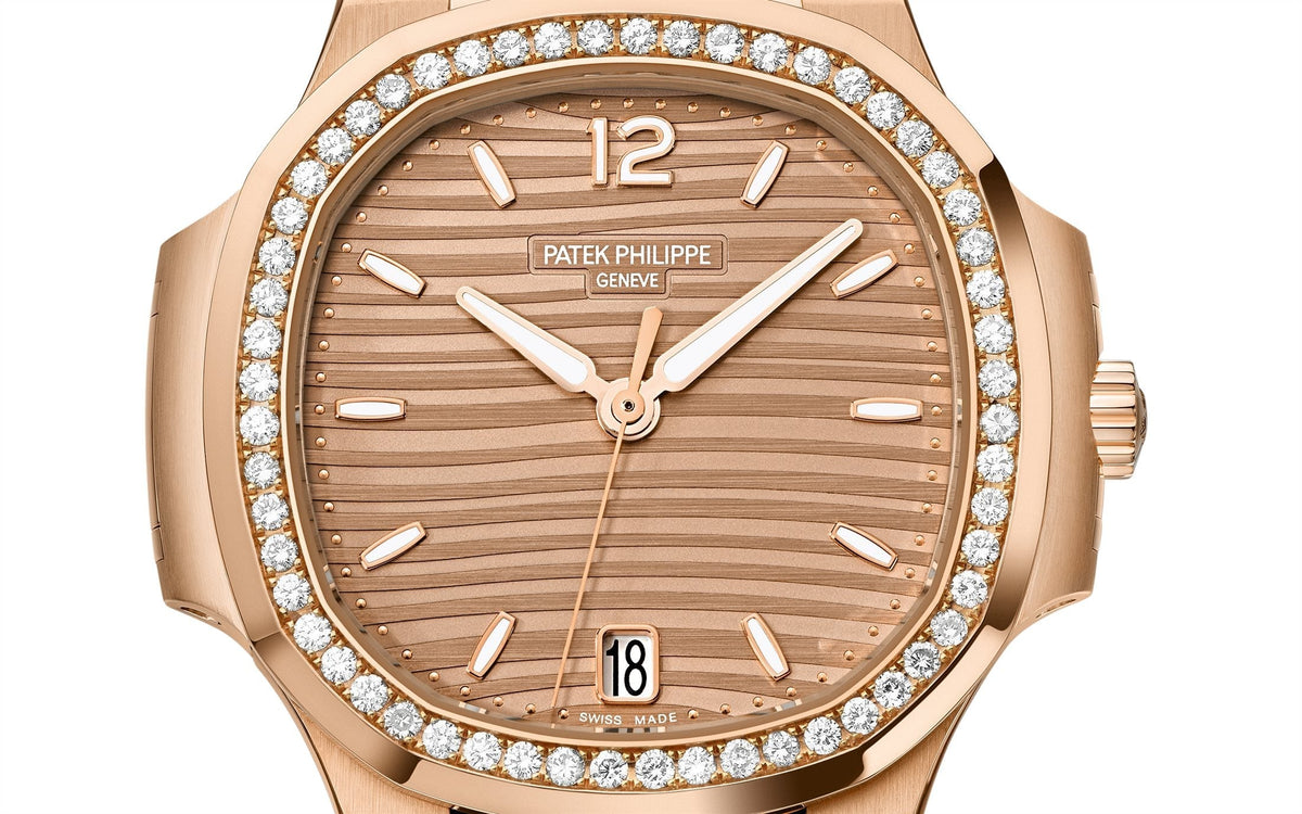 Nautilus Ladies Automatic Watch, 18k Rose Gold and Diamonds, 35,2mm, photo 3