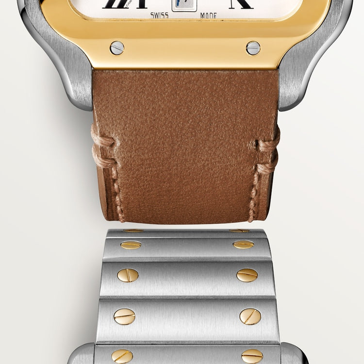Unworn Santos, Stainless Steel and 18k Yellow Gold, 39.8mm, photo 10