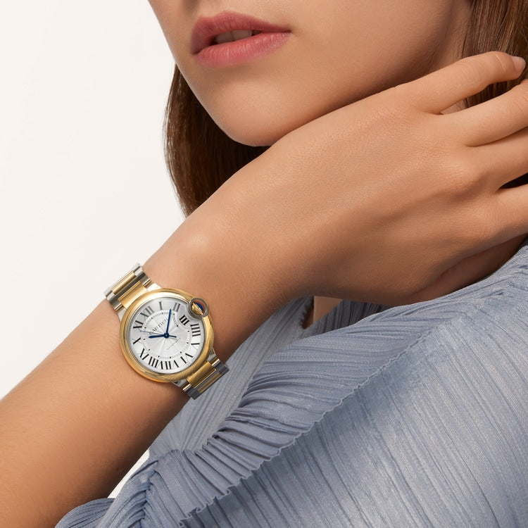 Unworn Ballon Bleu, Stainless Steel and 18k Yellow Gold, 36mm, Ladies, photo 6