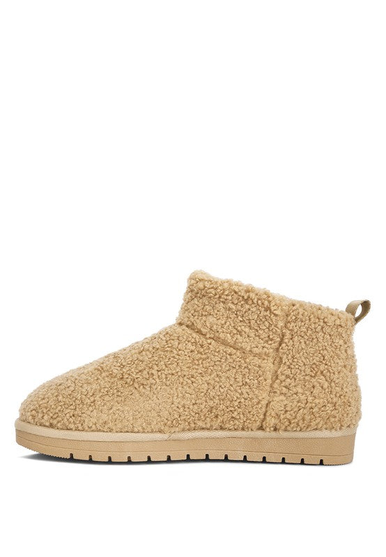 Anatole Fleece Exterior Fluffy Boots/Slippers