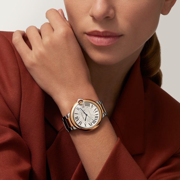 Unworn Ballon Bleu, Stainless Steel and 18k Yellow Gold, 42mm, photo 7