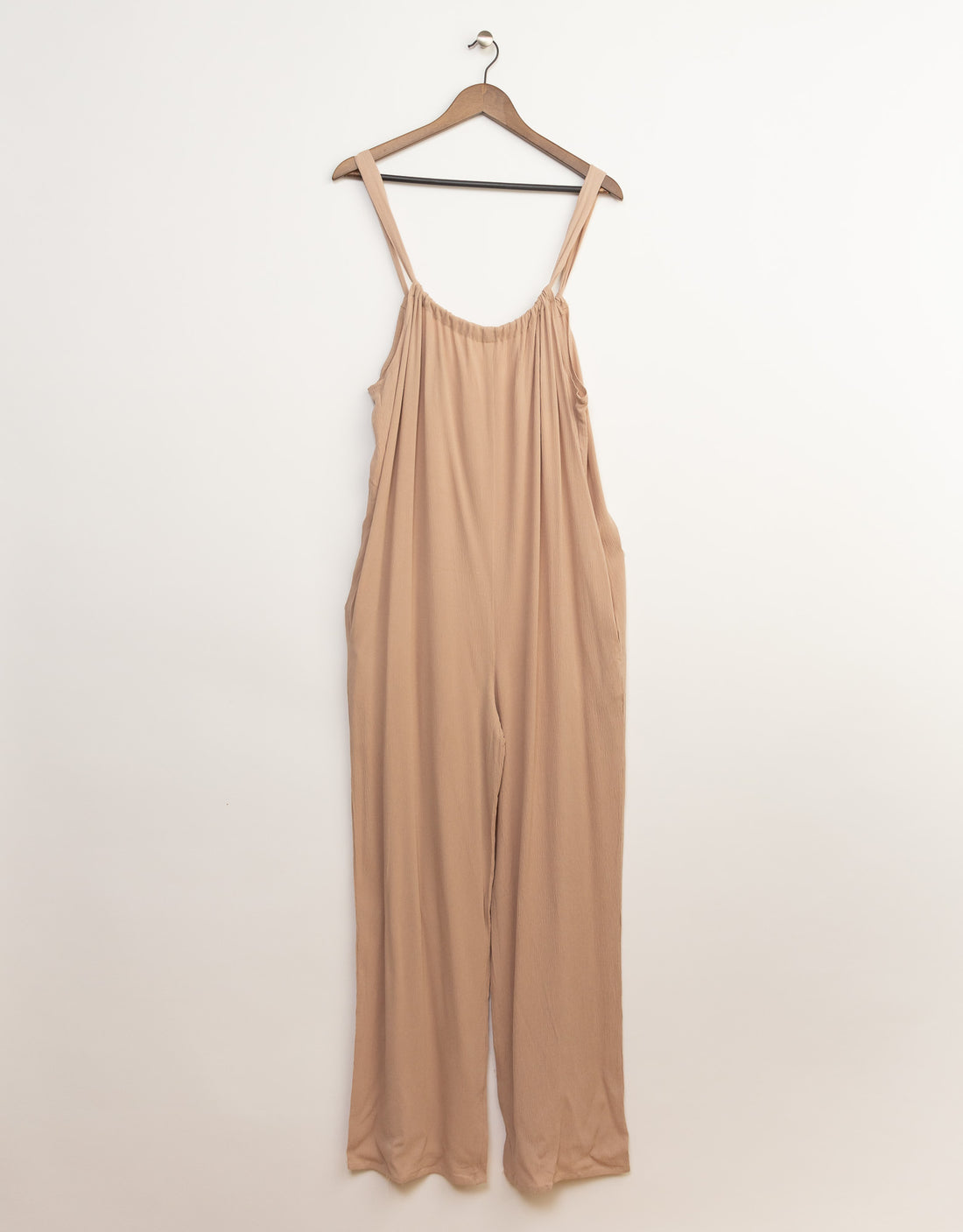 Bluivy Boho Wide Leg Jumpsuit, Almond