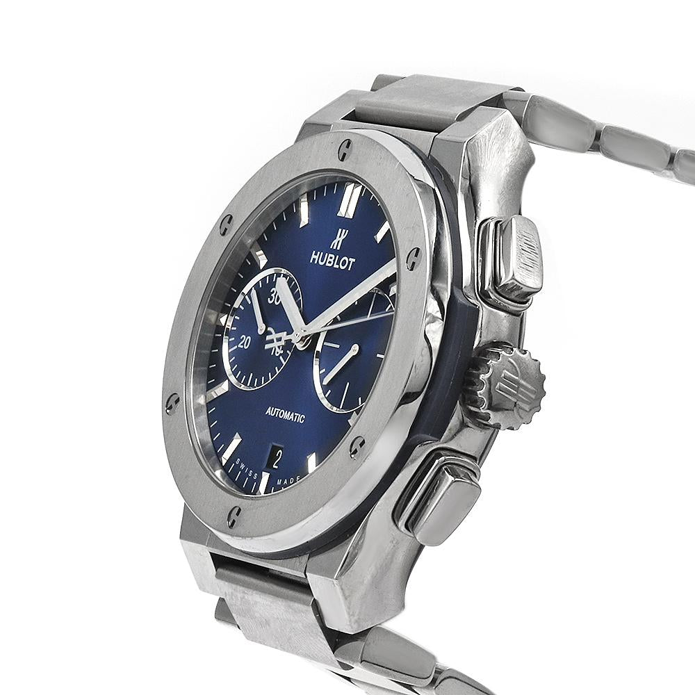 Classic Fusion Blue Chronograph Titanium Bracelet 45mm, photo 4