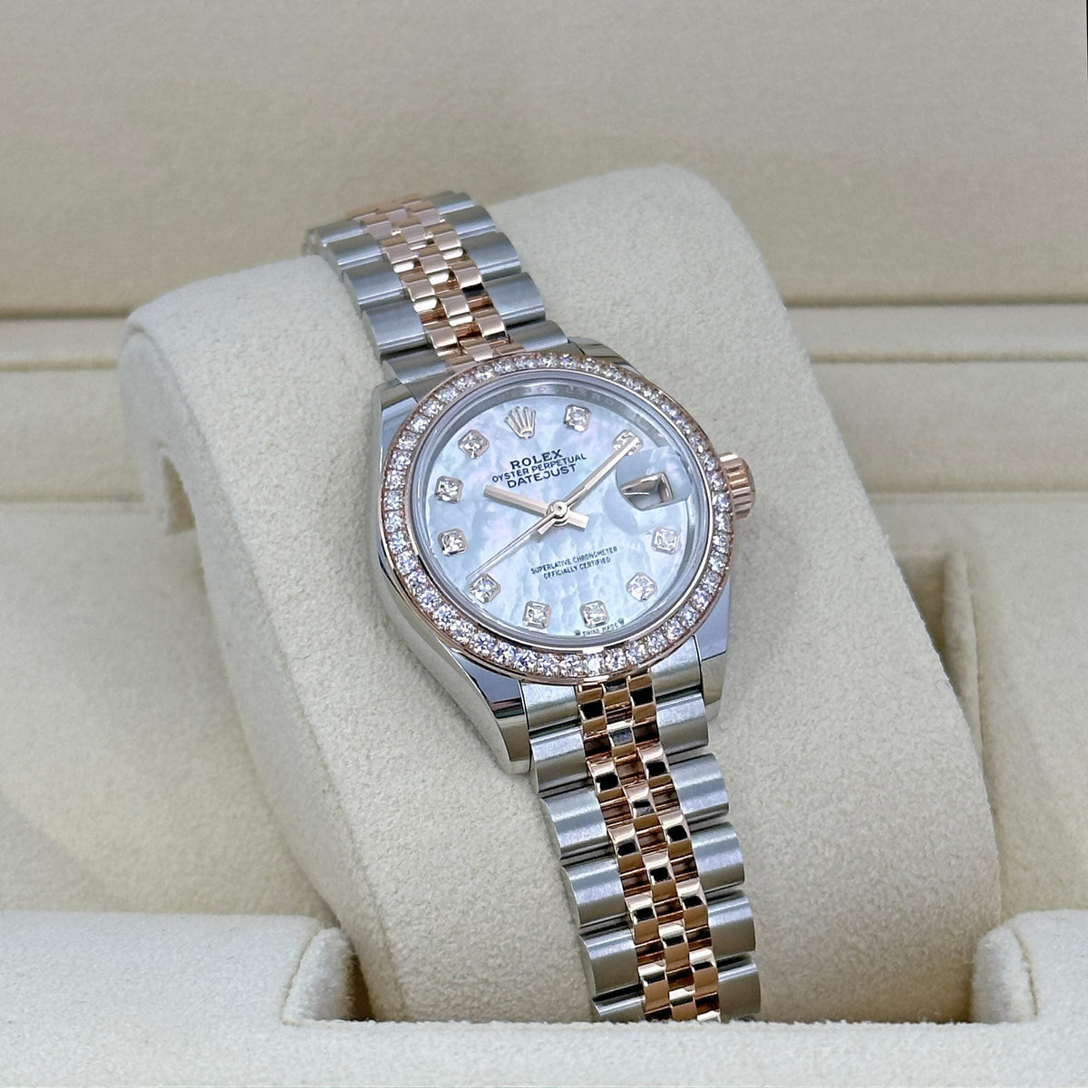 Lady-Datejust 28, Oystersteel and 18k Everose Gold, photo 8