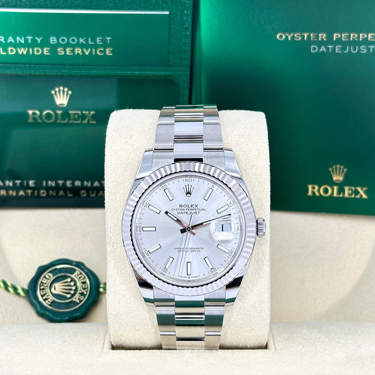 Datejust 41, Stainless Steel and 18k White Gold, 41mm, photo 2