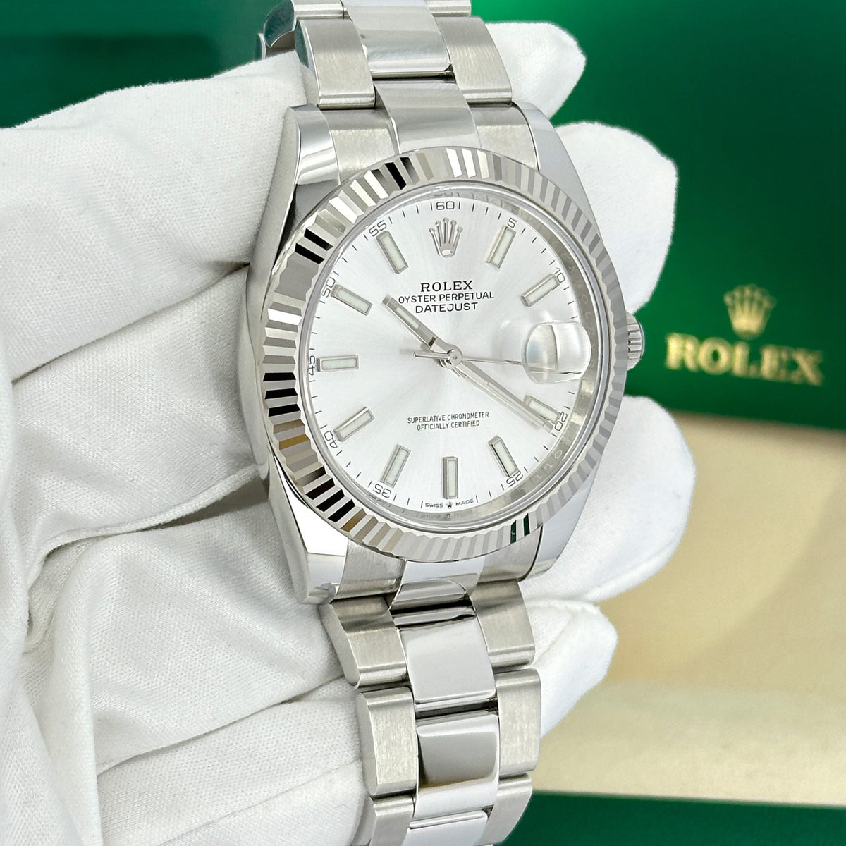 Datejust 41, Stainless Steel and 18k White Gold, 41mm, photo 9