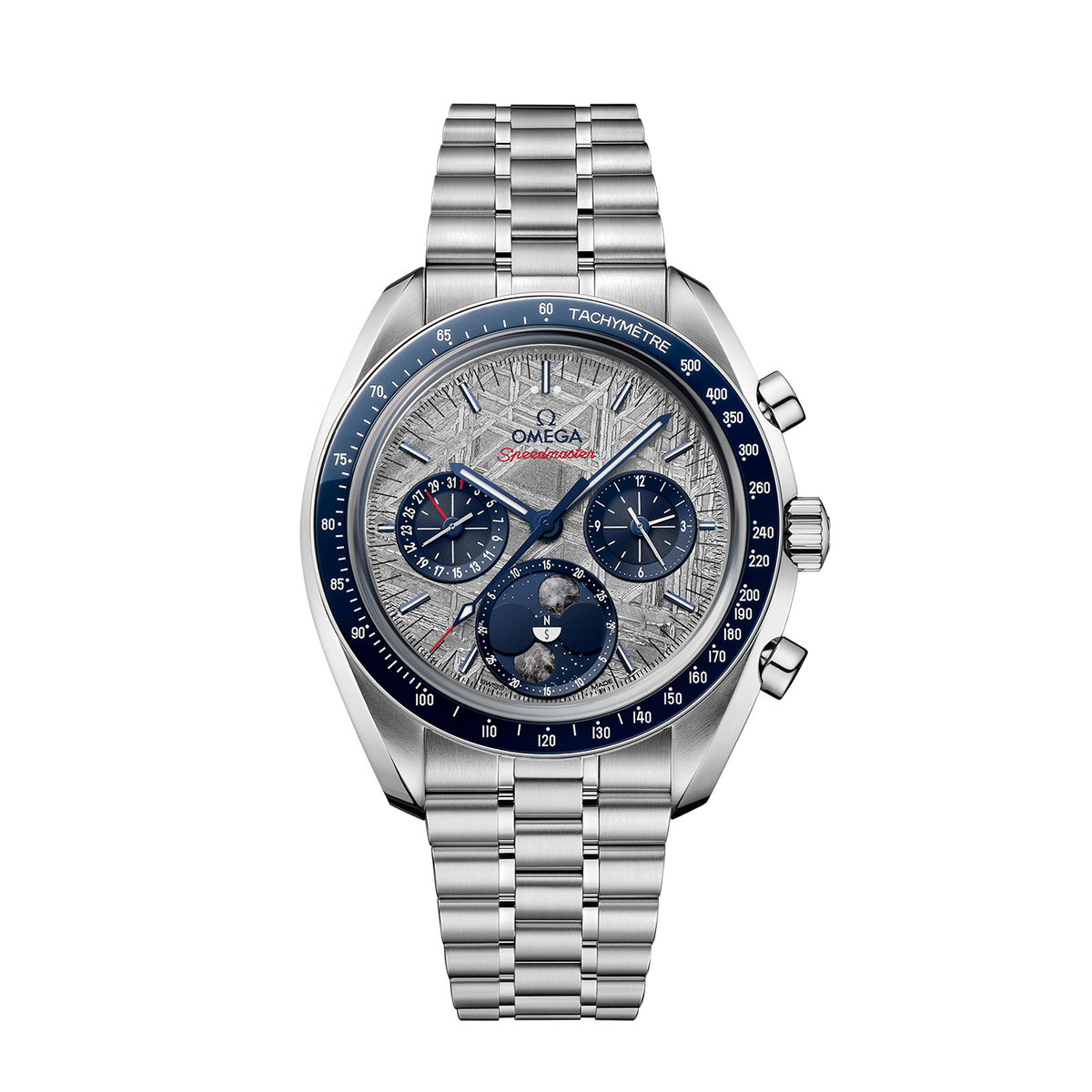 Unworn, Speedmaster Moonphase, Stainless Steel, Chronograph, 43 mm
