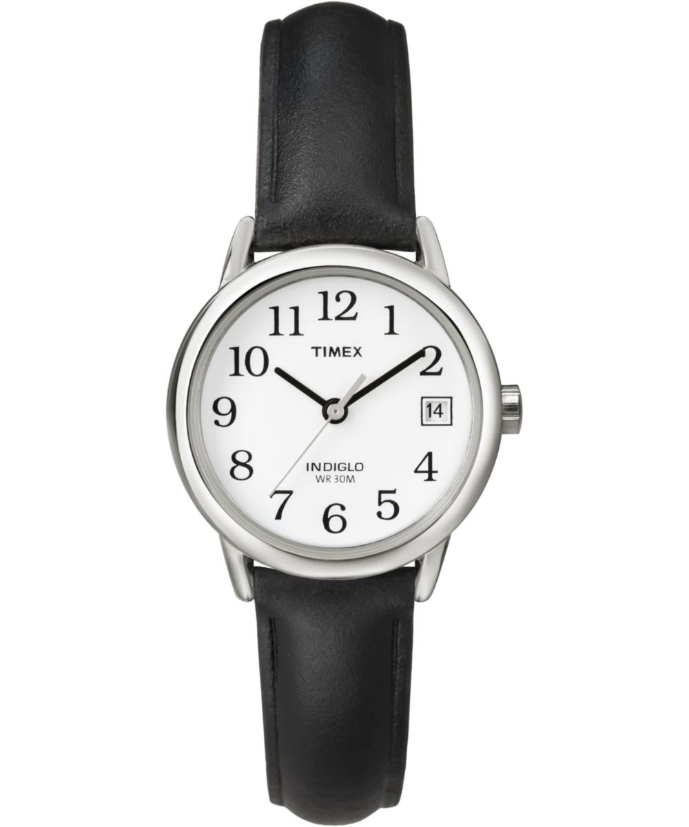 Easy Reader® 25mm Leather Strap Watch