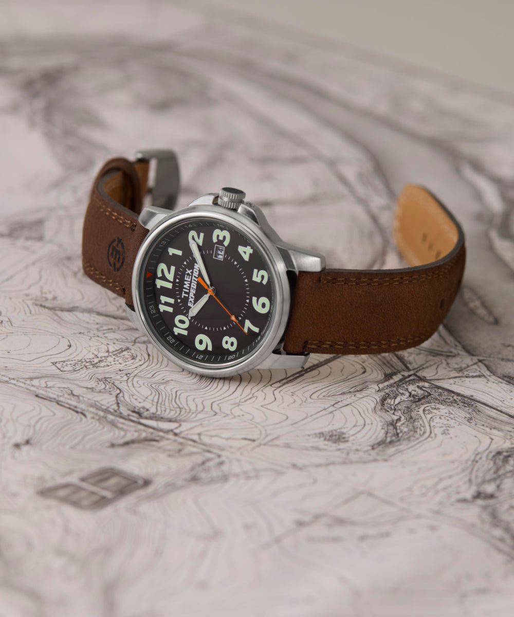 Expedition Metal Field 40mm Leather Strap Watch, photo 6