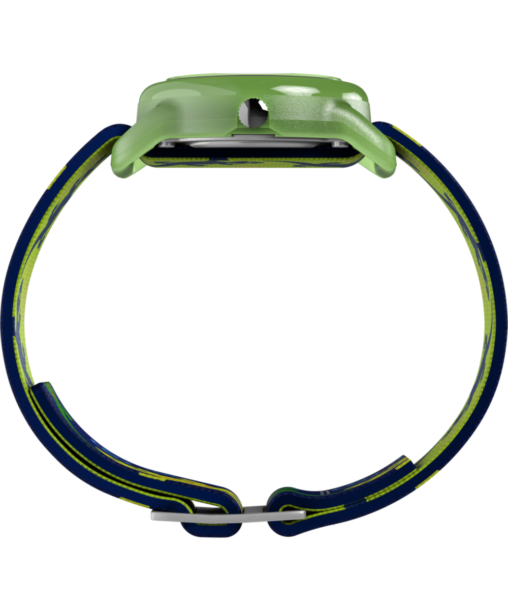 TIMEX TIME MACHINES® 29mm Green Gecko Elastic Fabric Kids Watch, photo 2