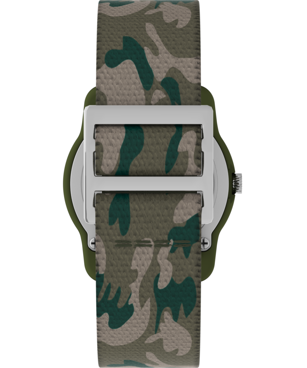 TIMEX TIME MACHINES® 29mm Green Camo Elastic Fabric Kids Watch, photo 2
