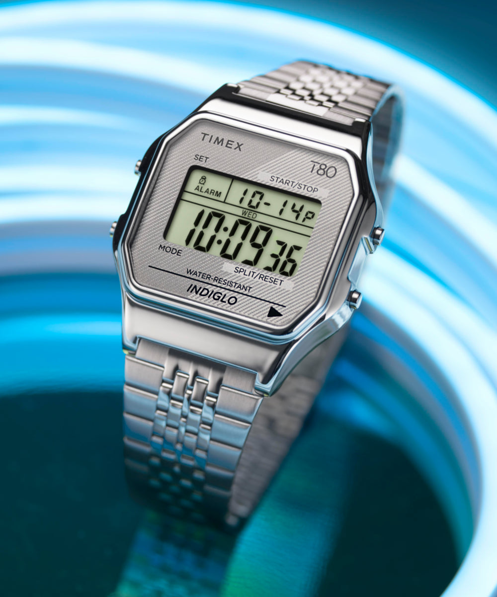 Timex T80 34mm Stainless Steel Bracelet Watch, photo 6