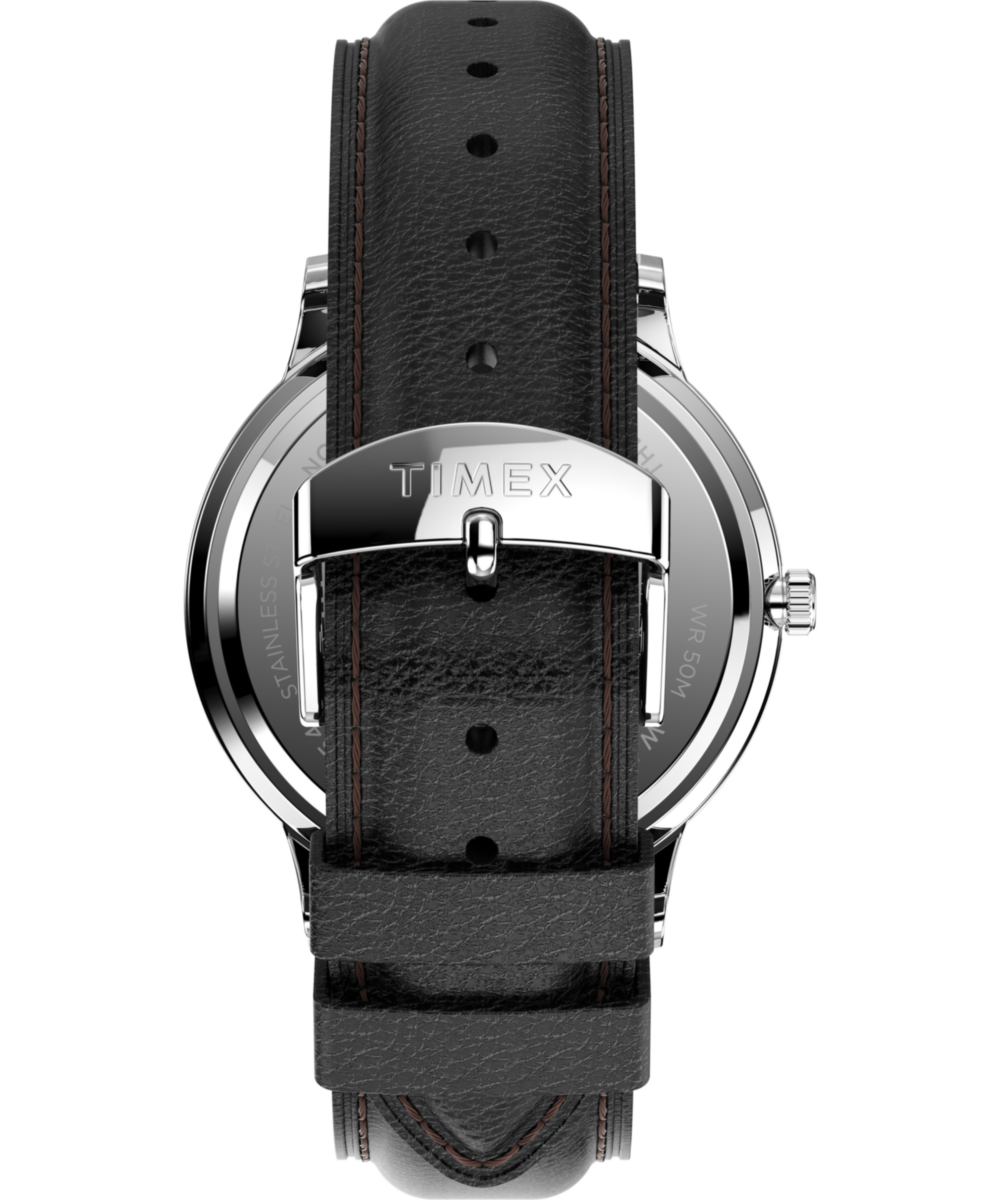 Waterbury Classic Day/Date 40mm Leather Strap Watch, photo 3