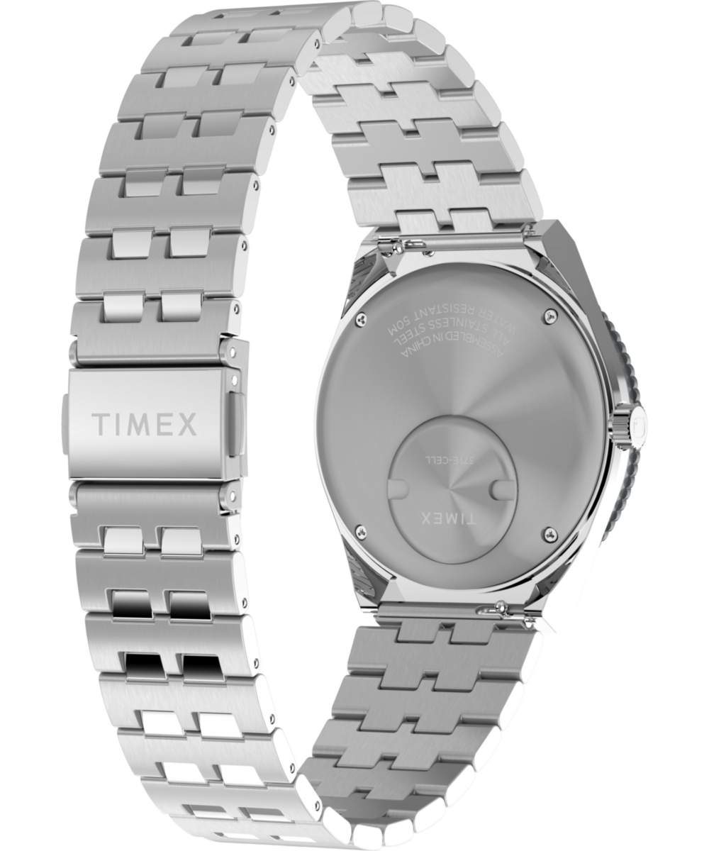Q Timex GMT 38mm Stainless Steel Bracelet Watch, photo 5