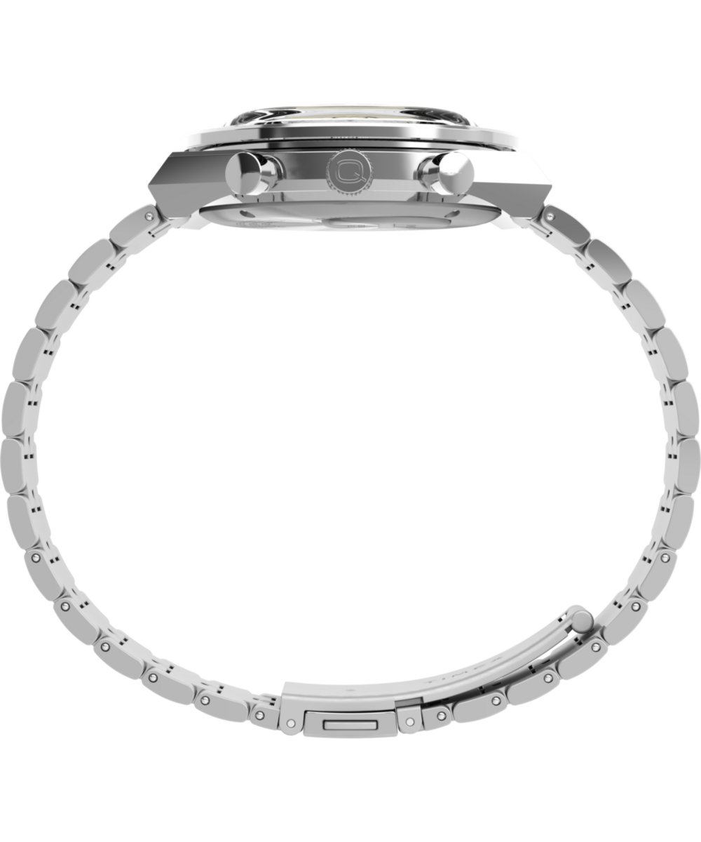 Q Timex Chronograph 40mm Stainless Steel Bracelet Watch, photo 2