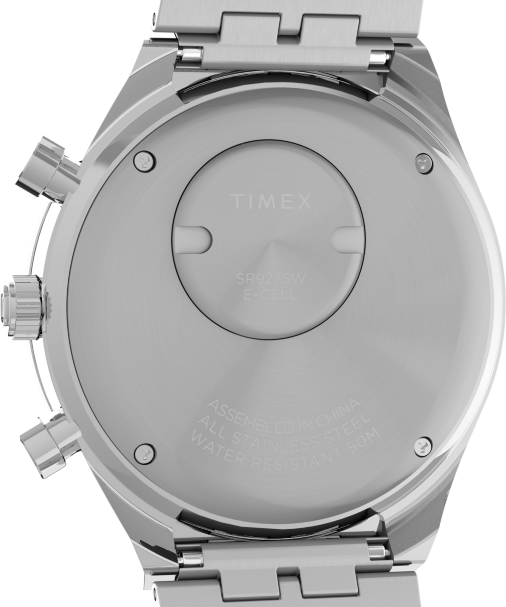 Q Timex Chronograph 40mm Stainless Steel Bracelet Watch, photo 4